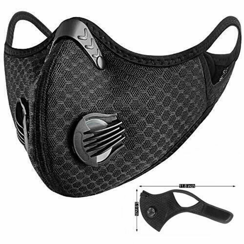 Face Mask  Filters Adjustable Valve Strapp…